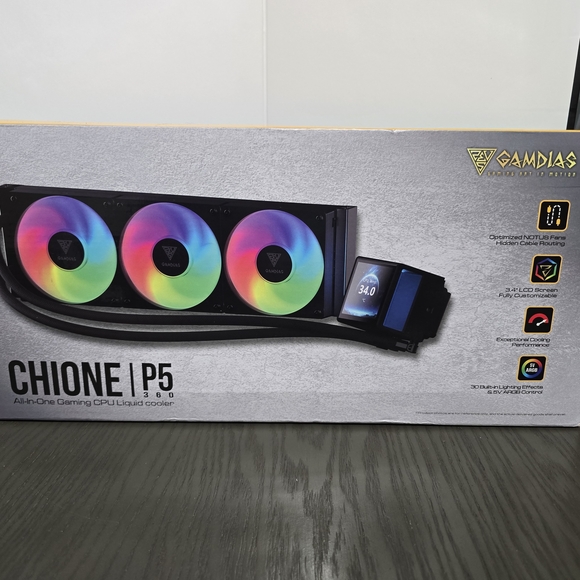 Gamdias CHIONE P5-360 RGB CPU Liquid Cooler